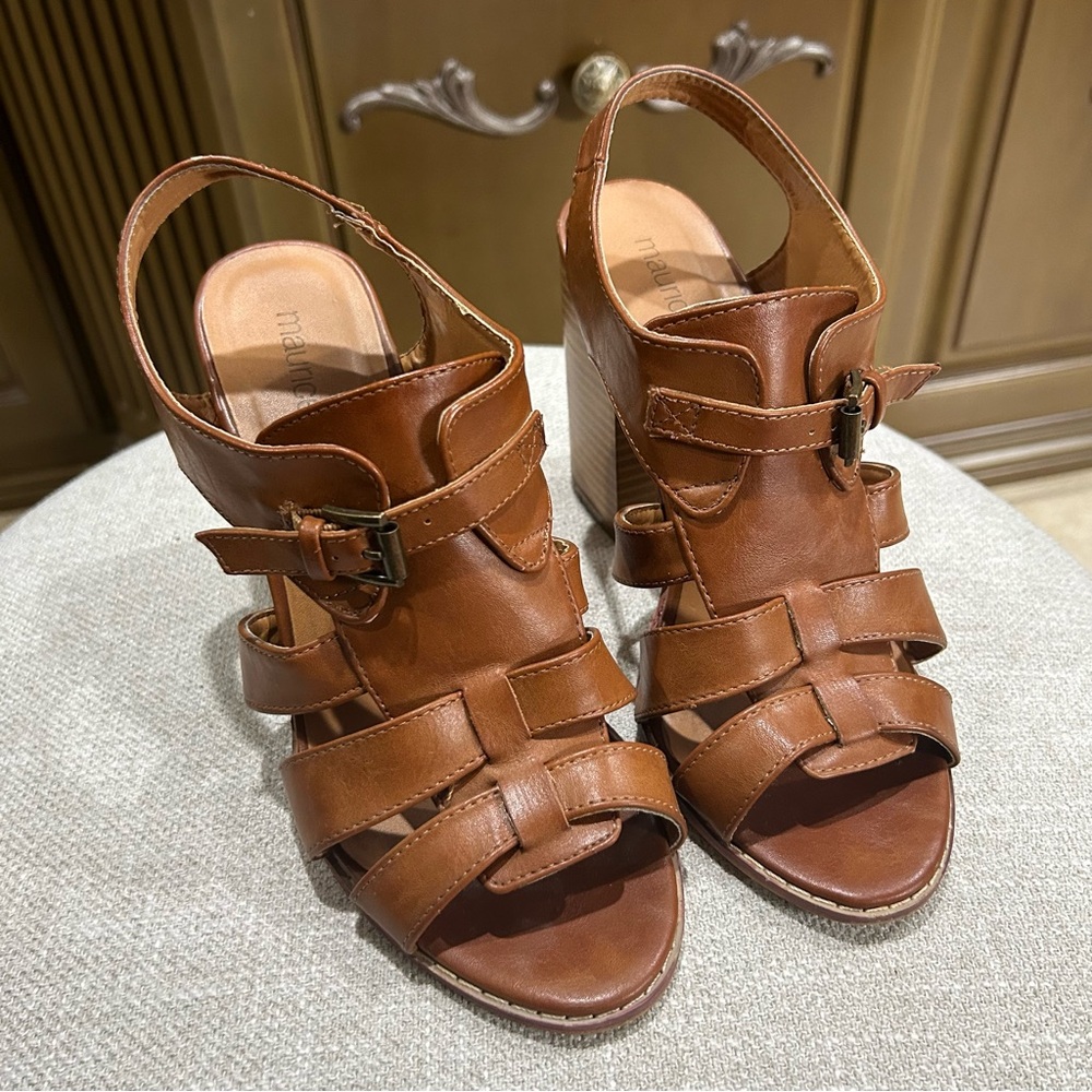 Brown Leather Women's Sandals